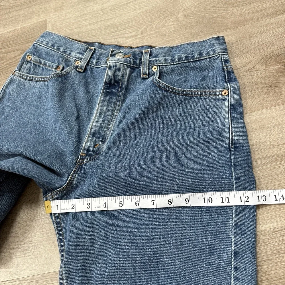 Vtg 90s Levis 505 Made in USA Denim Shorts Mens Tag 34 Fits 32 Jorts Blue Jean